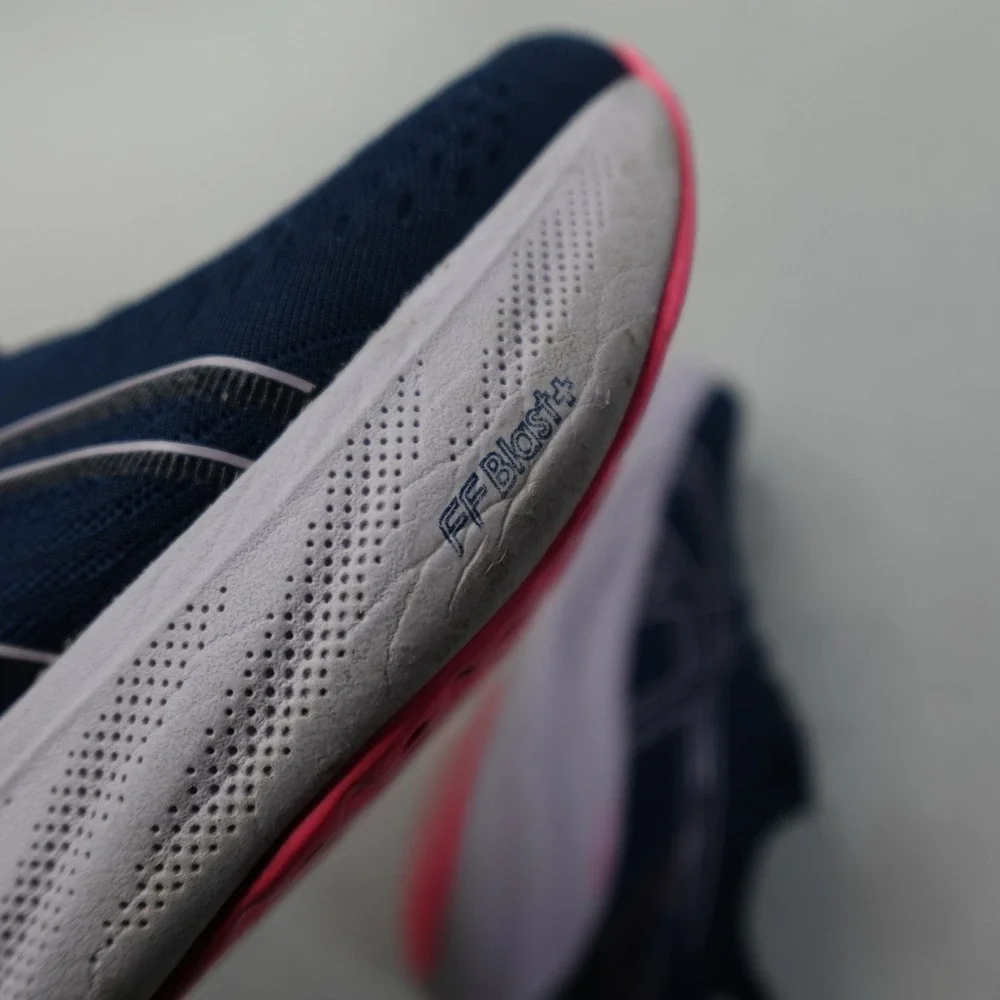 ASICS Gel Nimbus 25 Womens 7 Running Shoes Navy Pink PureGEL FF Blast Gym